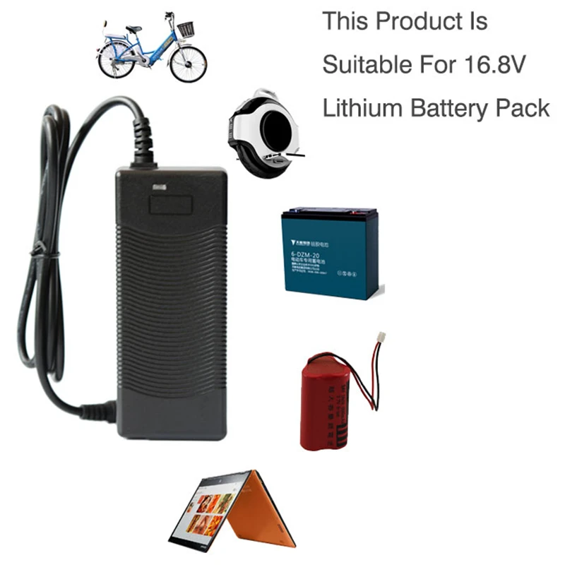Charger Adapter Battery Charger Power Supply Adapter Battery Charger Adapter 1pcs DC 16.8V 2A AC 100V-240V Adapter Converter Power Supply Power Adapter Wall Charger For 18650 Lithium Battery