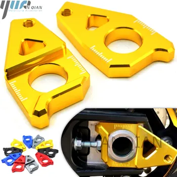 

For YAMAHA Tmax 530 FZ8 2012 13 14 2015 YZF R1 FZ1 06-15 CNC Aluminum Motorcycle Chain Adjusters Tensioners Gold Black Gray Red