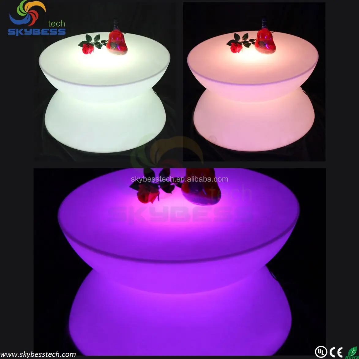 Светодиодный стол освещение, подсветкой бар столы, RGB светодиодный барная стойка SK-LF16 (D80 * H44cm) бесплатная доставка 1 шт