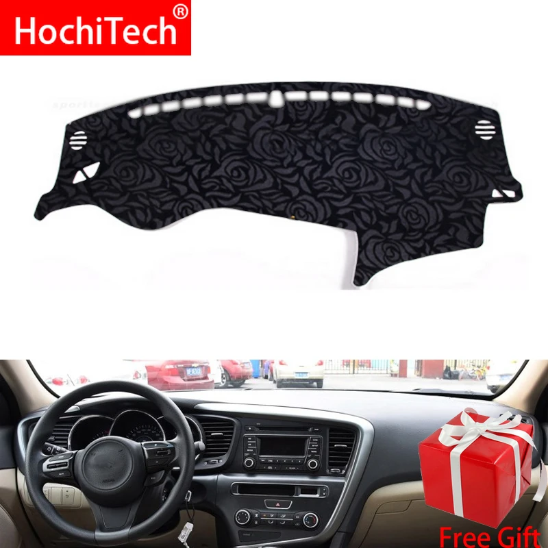Rose Pattern Non-slip Dashmat Dash Mat Dashboard Cover Pad Carpet Car Sticker for kia K5 2016 2017 2018 2019 Styling | Автомобили и