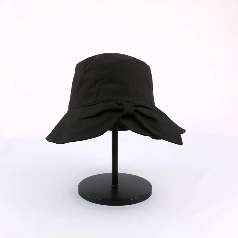 Black M& D модная дизайнерская однотонная складная шляпа-Панама - Цвет: Black
