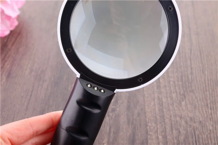 

FGHGF DT7666 LED magnifier repair tool 30X times Reading magnifier Children's gift Portable magnifier Watch repair Micro-carving