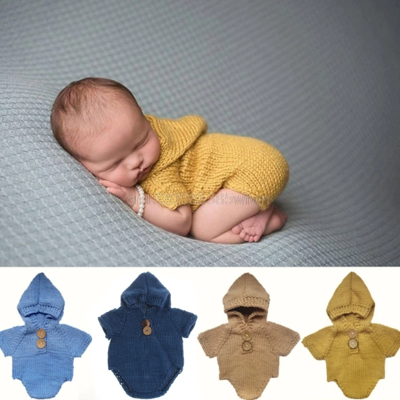 

Newborn Outfit Photography Romper Crochet Clothes Baby Photo Props Costume