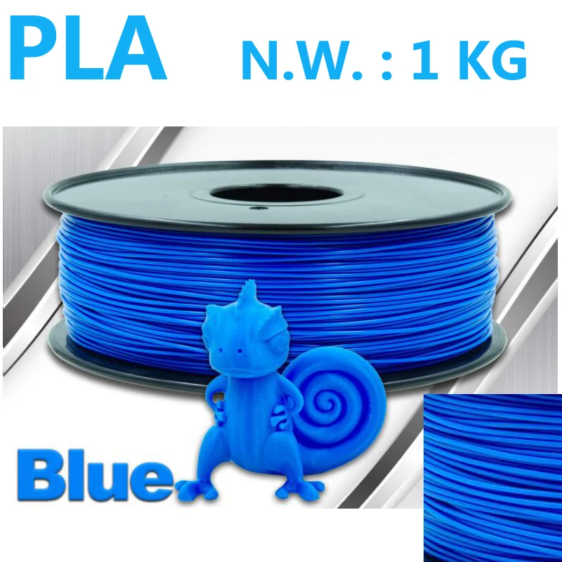 

Blue color pla 1.75 3d printer filament no odor during printing pla filament Net weight 1kg impressora 3d plastic filament