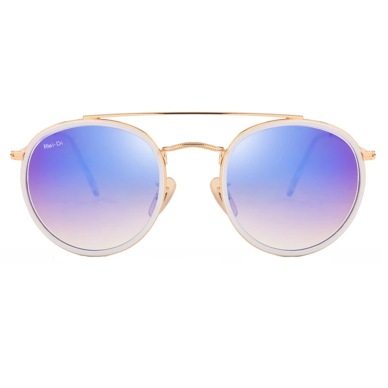 G15 Round Sunglasses Women Brand Mirror Shades Glass Lens Sunglasses For Women Double Bridge Traveling Sunglasses Female UV400 G15 Round Sunglasses Women Brand Mirror Shades Glass Lens Sunglasses For Women Double Bridge Traveling Sunglasses Female UV400