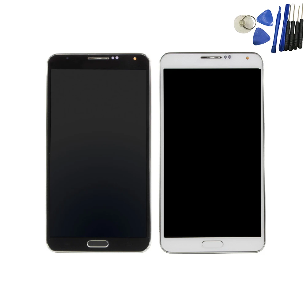 

New High Quality LCD Screen For Samsung Galaxy Note 3 N9005 LCD Display Digitizer Touch Screen Bezel Frame Assembly With Tools