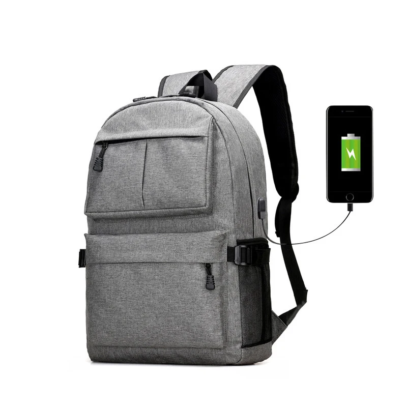 

Teen boys girls backpack schoolbag canvas Large black Men School Bags Usb Charge 13.3 Laptop back pack male Women Book Bag