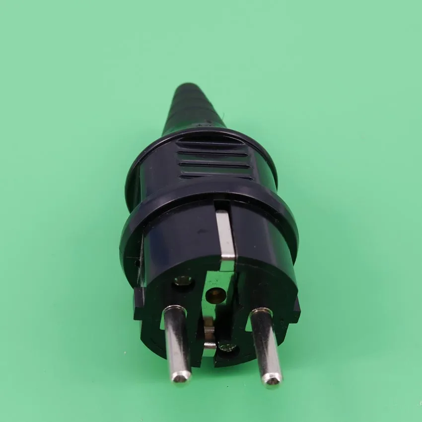 YuXi EU Plug AC 250V 16A European German Rewirable Power Cord Connector