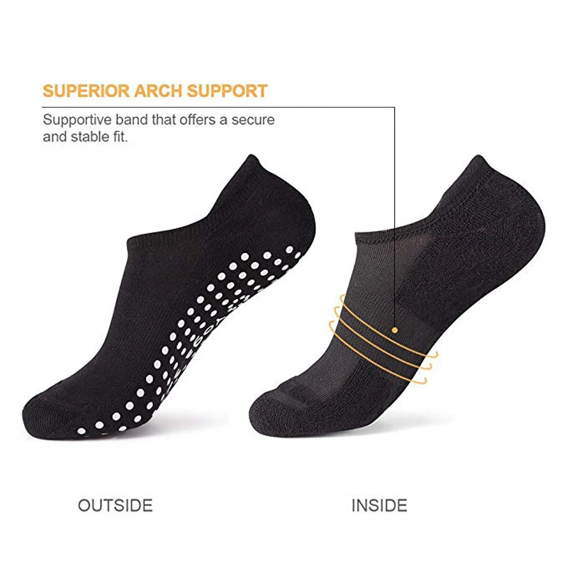 Yoga Socks Professional Anti Slip Socks Woman Sport Sweat-absorbent Breathable Pilates Gym Fitness Sports Cotton yoga socks