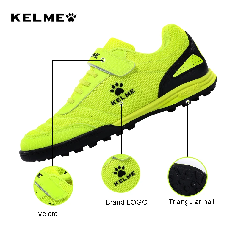 Детские футбольные бутсы KELME HG Sole оригинальные кроссовки детские уличные ботинки