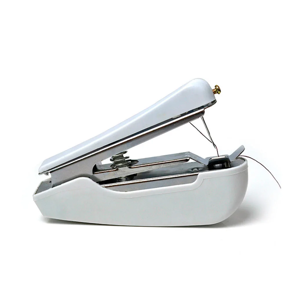 1Pc Mini Sewing Machines Portable Needlework Cordless Hand-Held Clothes Fabrics Sewing Machine Handy Handwork Tools Accessories