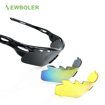 

NEWBOLER New Fishing Glasses Polarized Glasse Men Women Climbing Eyewear Hiking Running Sunglasses Outdoor Sport Goggles 3 Lens