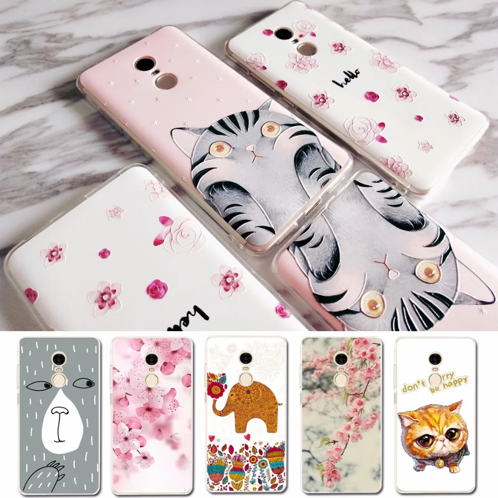 

Candy Flower Cat Xiomi Case For Xiaomi Redmi 4X 4 4A Note 4X 4 Note4 Cover Case Global For Xiaomi mi a1 Mi 5 Mi 5X Phone Case