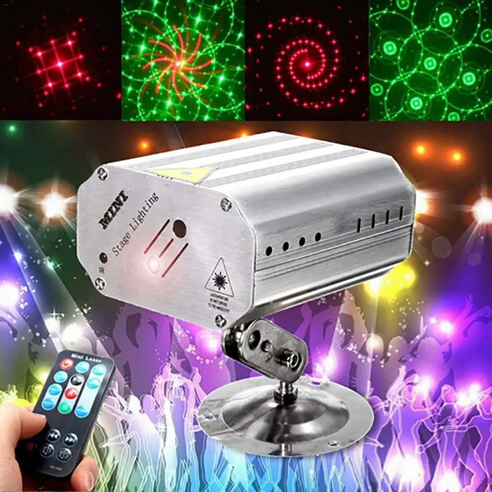

Voice Control Music Rhythm Flash Light LED Laser Projector DJ Disco Club Dancing Party Stage Effect Lighting Laser Light