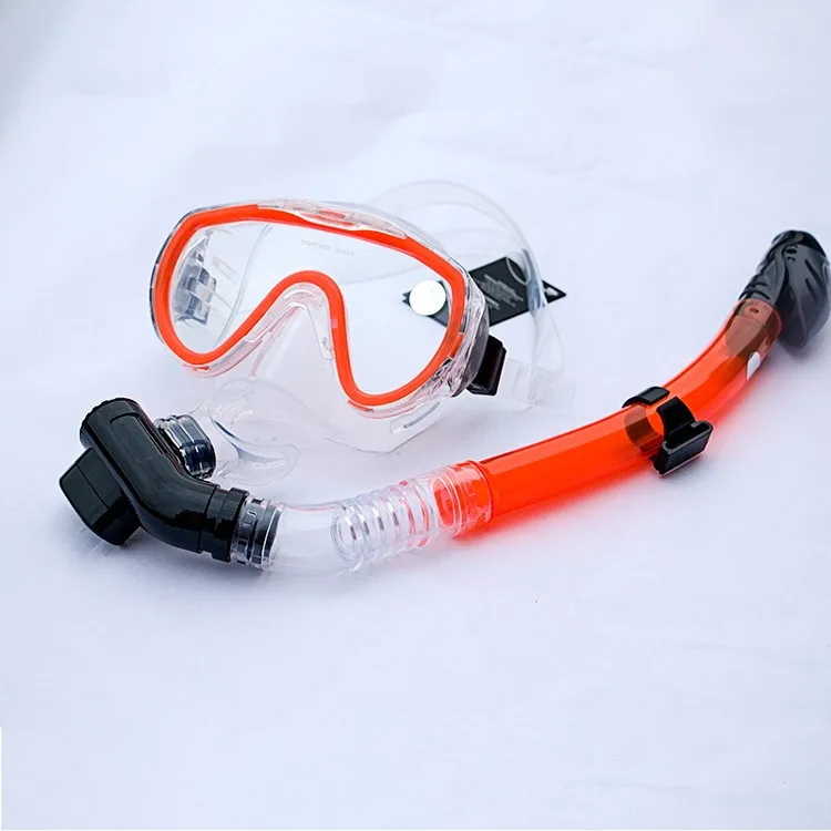 Анти-туман плавать ming закаленного стекла линзы Подводное очки-маска для ныряния силиконовая трубка Подводная охота с дыхательной трубкой плавать стекла es оборудование