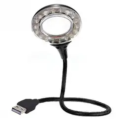 Новый 1 шт. Ультра-яркий гибкий светодиодный USB Свет Книга настольная лампа 18 светодиодный s лампа лупа для ноутбука Тетрадь компьютер