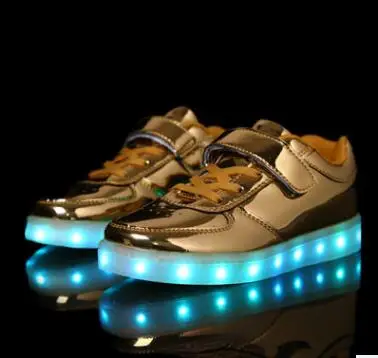 New Summer Children Breathable Sneakers Fashion Sport Led Usb Luminous Lighted Shoes for Kids Running Boys Casual Girls Flats | Детская