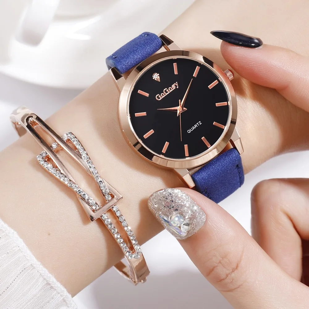 

New Fashion Rose Gold Wild Women Watch Fashion Ladies Clock Gift Hot Sale Quartz Watch Personality Female Kol Saati Wholesale