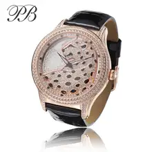 Top Brand Priness Butterfly Watch Women Popular Rhinestone Watch Stainless Steel Back Water Resistant OEM Watch Woman HL586