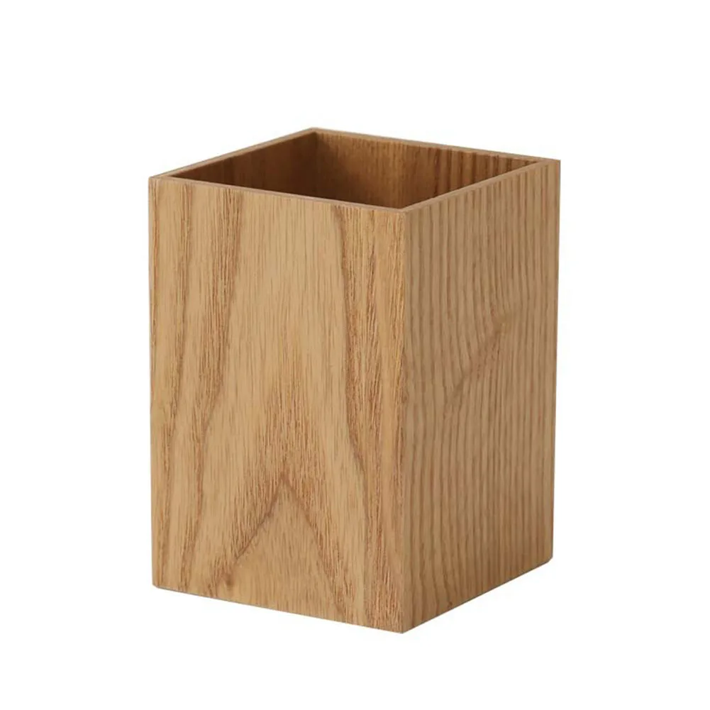

Desk Organizer Wooden Pen Holder Vintage Office Accessories Student Gift Eco Friendly Solid Space Saving Durable Antirust