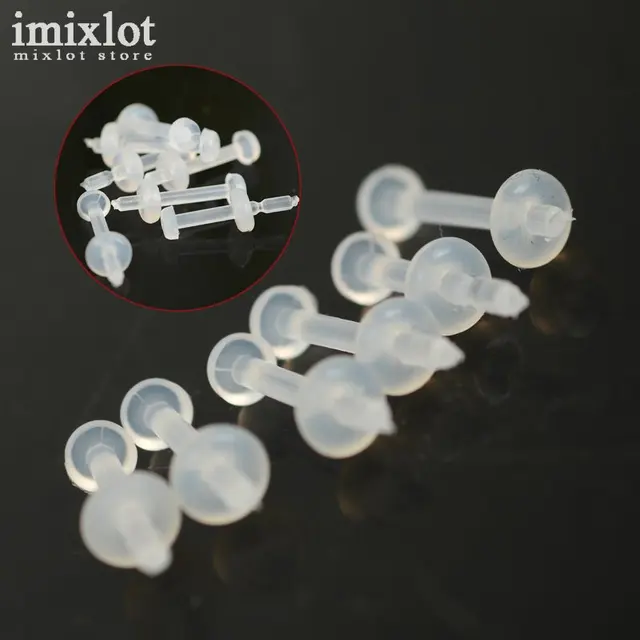 20pcs Lot Rubber Earring Clear Plastic Stem Anti Allergy Ear Stud 20pcs Lot Rubber Earring Clear Plastic Stem Anti Allergy Ear Stud Replacement