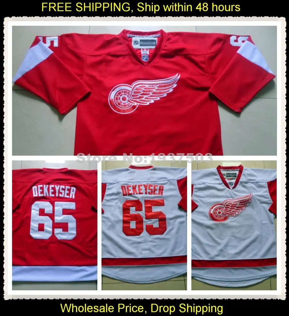 Danny Dekeyser Detroit Red Wings Jersey 65 Danny Dekeyser Jersey Home