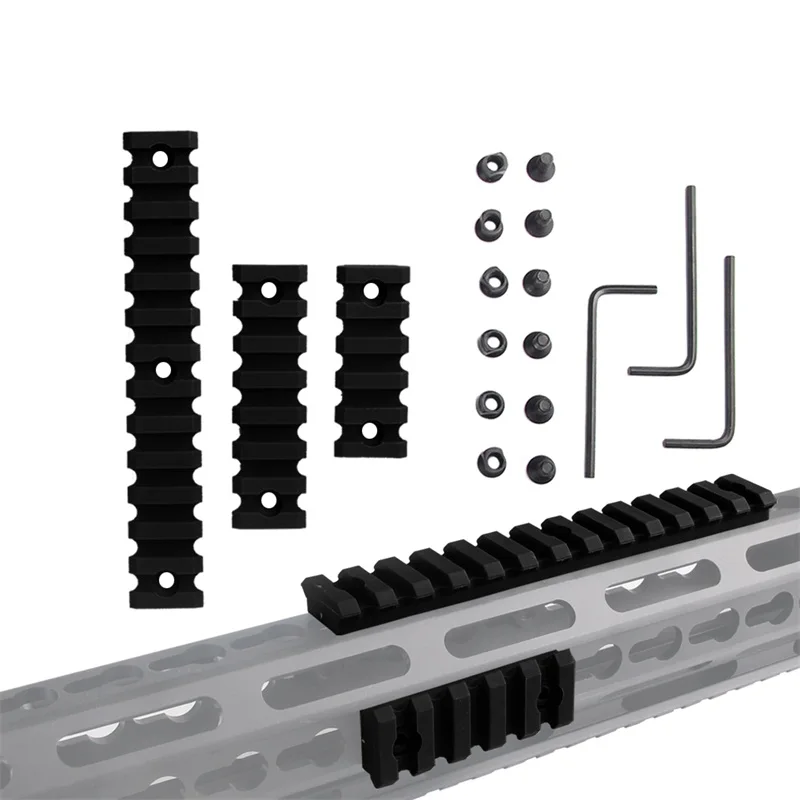 3 Sizes 2 5 Slot  3 7 Slot  5 13 slot Plastic Keymod Scope Mount (5)