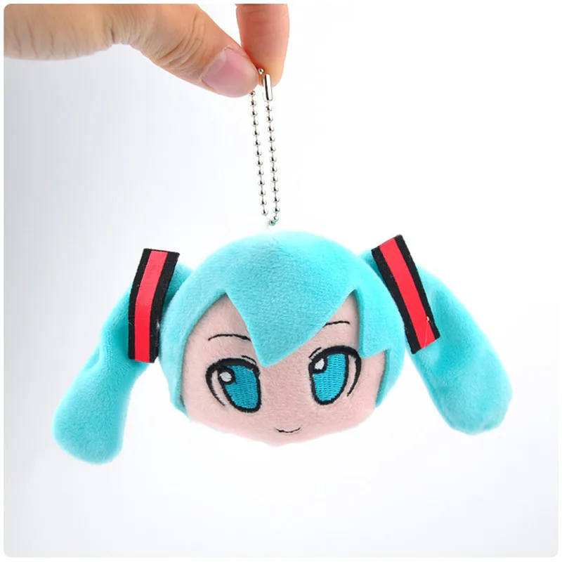 2018 New Anime Hatsune Miku Plush Toys Small Cute Sailor Moon Miku Dolls Key Bag Pendants Toy 10cm 10pcslot  (1)