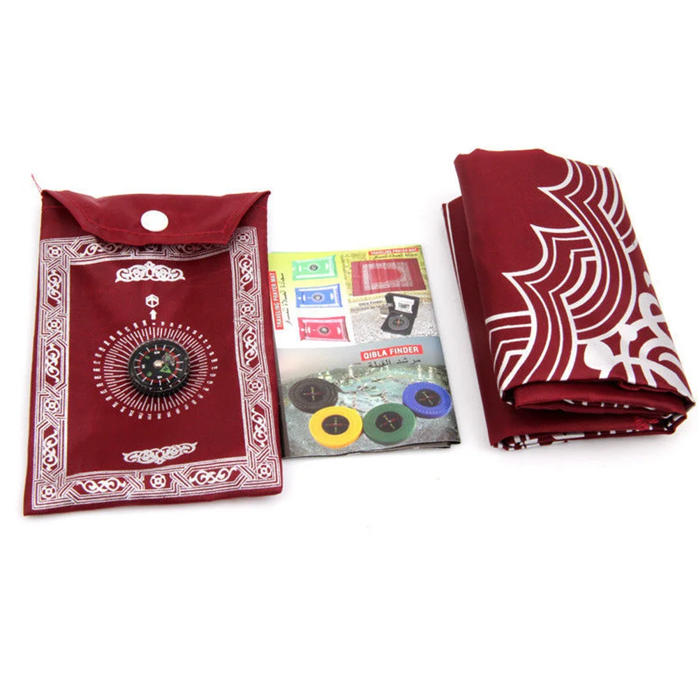 

Prayer Blanket with Compass Portable Prayer Mat Muslim Prayer Rug Travel 100*60cm Waterproof 100*60cm Convenient