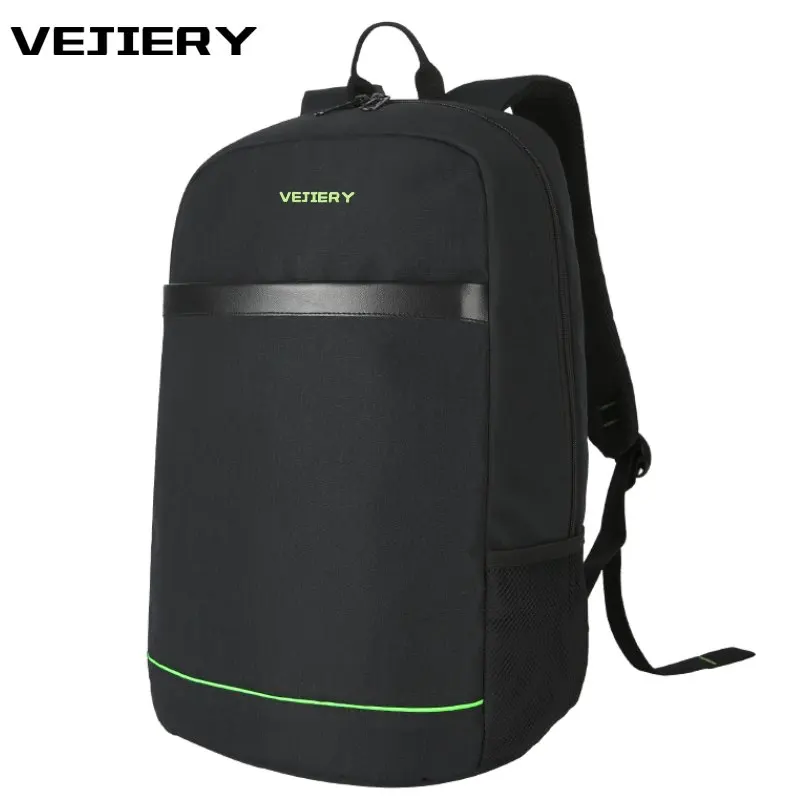 

VEJIERY Multifunction Men Backpack Oxford 15.6 inches Laptop USB Charging Stundet Backpack Reflective Leisure Travel Backpack