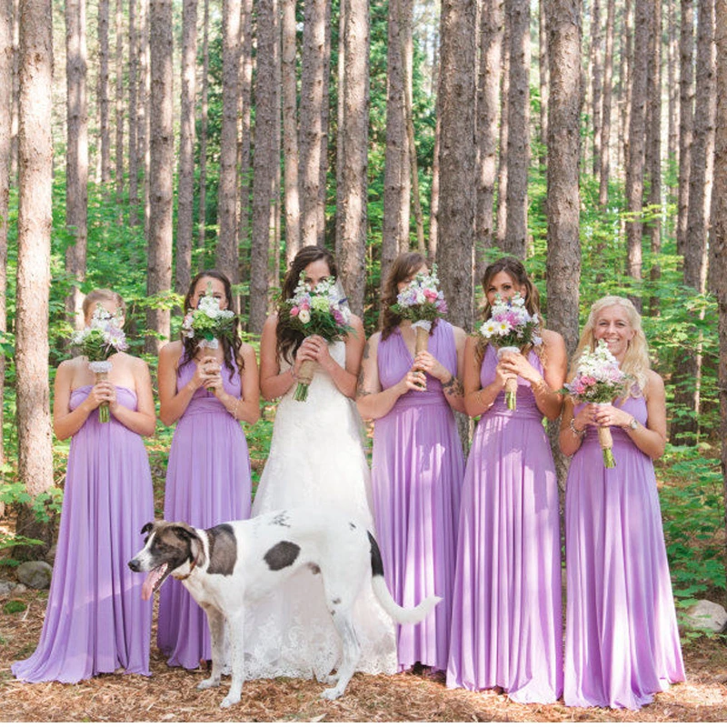 lavender multiway dress