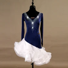 Платье для латинских танцев сальса для женщин для соревнований танго платье для латинских танцев для девочек платье для танцев для женщин цвет размер на заказ