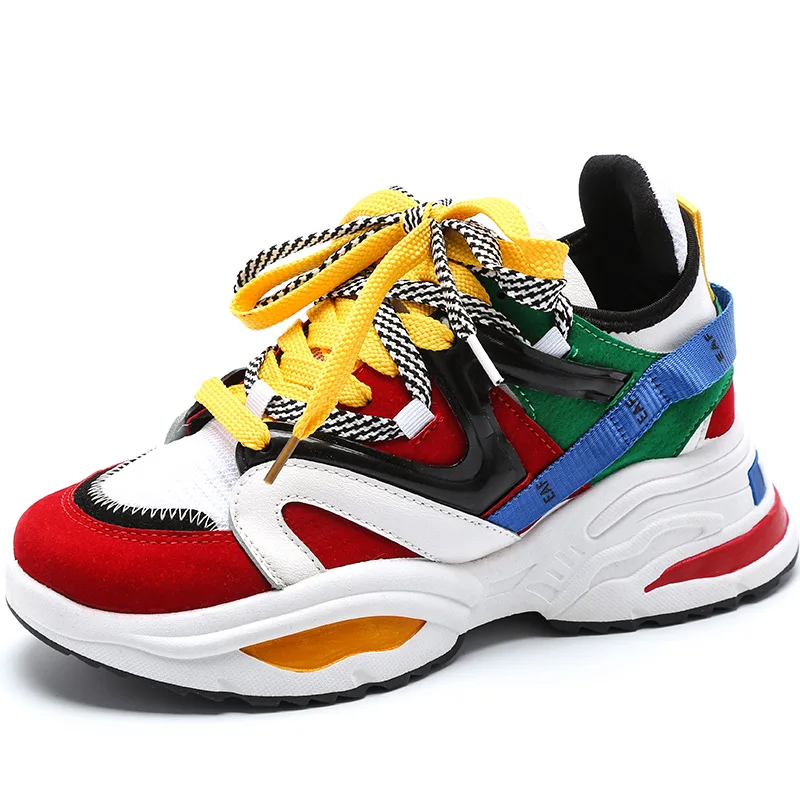 

Women Casual Shoes Height Increasing Breathable Sneakers Women Trainers Shoes Platform Dropshipping Zapatos De Mujer