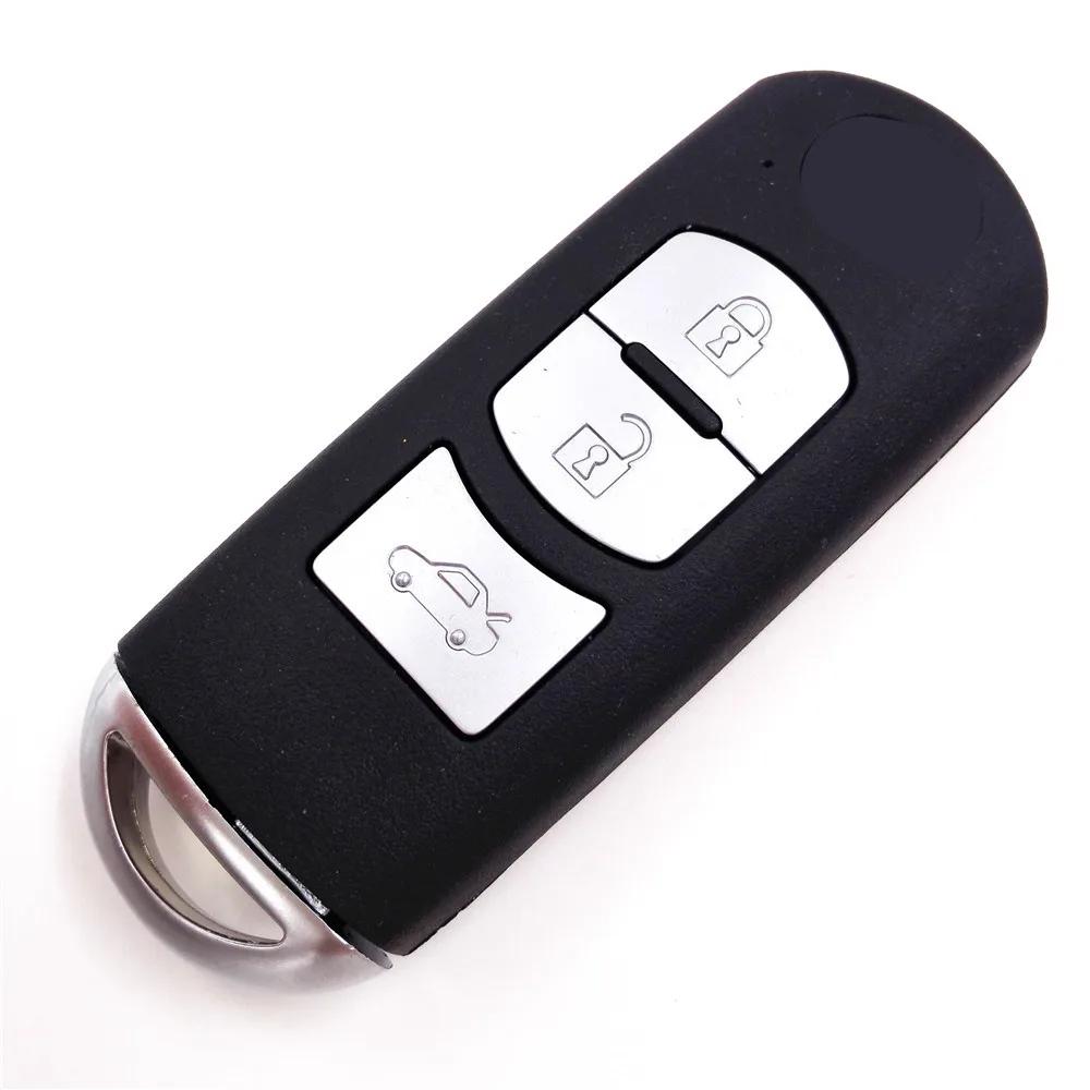 

HKCYSEA 3 Buttons 315/433mhz Flip Remote Car Key With 46 Electronic Chip for New Mazda Wings Rui M6 Smart Card with Logo