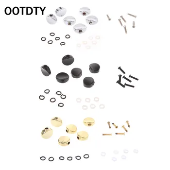 

OOTDTY 6Pcs Replacement Guitar Tuners Machine Head Metal Buttons Tuning Pegs Parts
