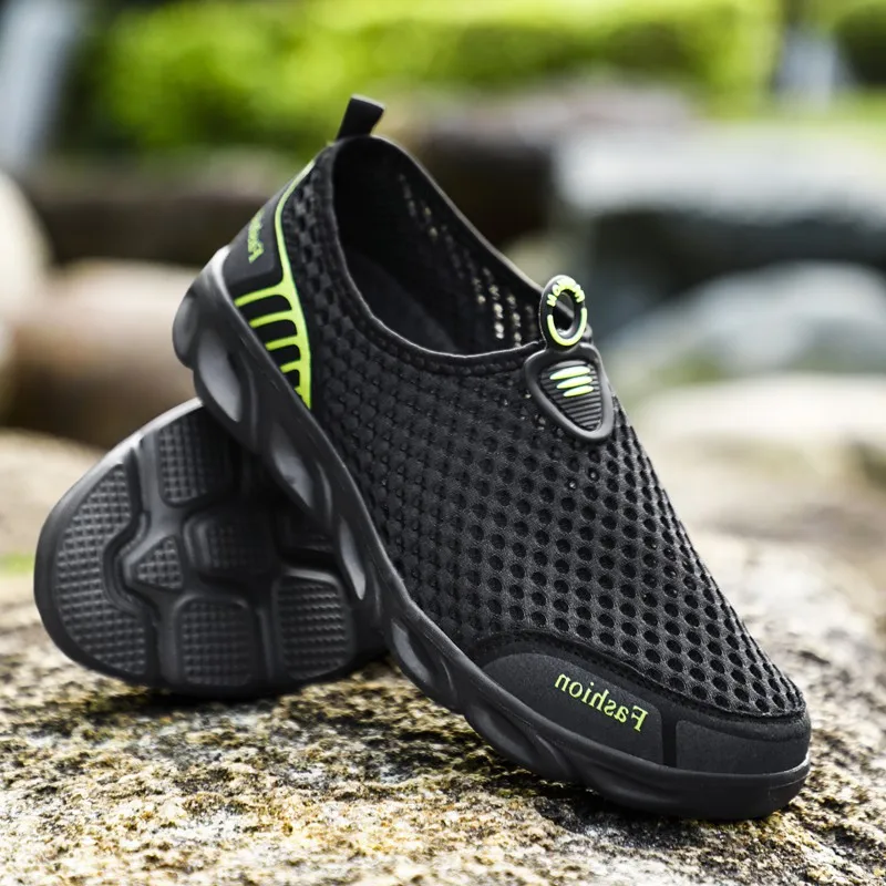 Уличная обувь в парном стиле для мужчин женщин легкая дышащая сетка крик Пляжная