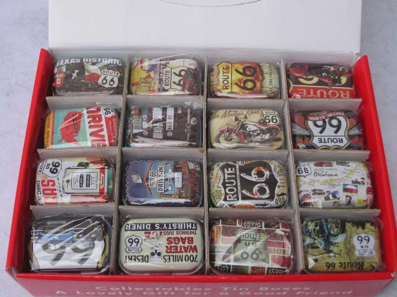 32pcs/lot Tin Gift Boxes Small Tin Box Wholesale Metal Storage