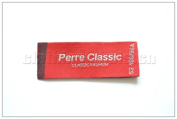 

custom woven labels as customized, silver color thread, polyester material, NO MOQ, middle folded