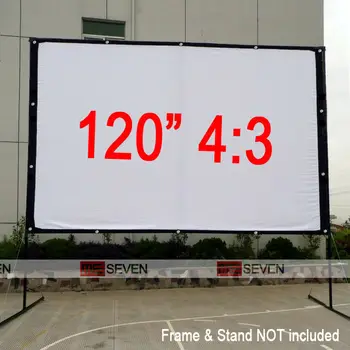 

120 inches 4:3 Big Size HD High Quality Canvas Projection Screen for Outdoor Movie