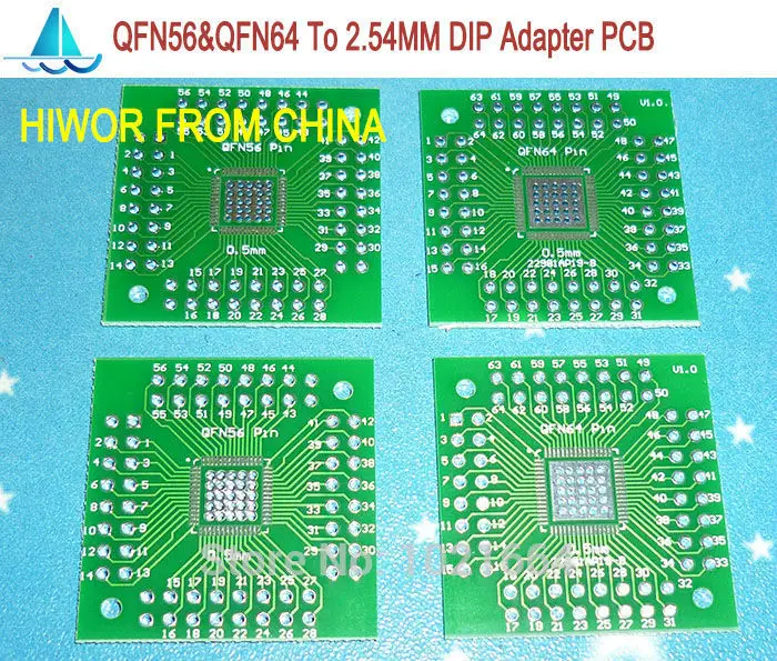 10 шт./лот QFN56P и QFN64P к DIP64Pin SMD адаптер для DIP PCB Pinboard SMD конвертер