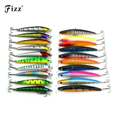 20 Pcs/pack Mixed 2 Style Fishing Lures Set Minnow Fishing Wobblers Artificial Lure Baits wtih VMC Treble Hooks Fishing Tackle south bend fishing lures baitholder hooks 10 pack size 2