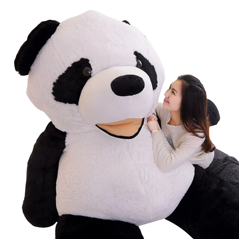 

Dorimytrader JUMBO Soft Cartoon Panda Plush Toy Biggest Smiling Panda Toy Pillow Great Gift 102inch 260cm DY60396