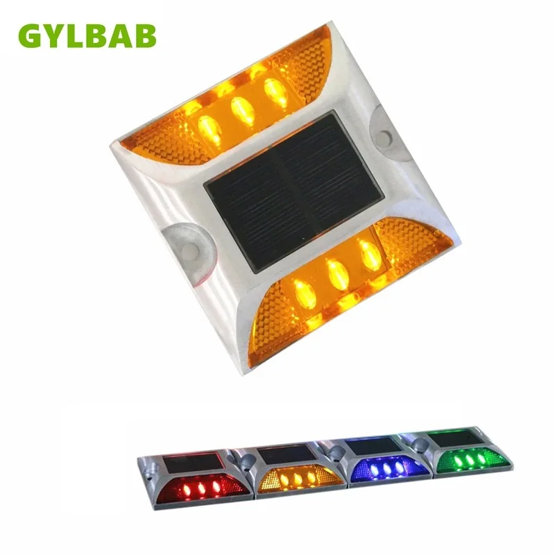 GYLBAB solar ground light track spike light lamp nail high way indicator flashing