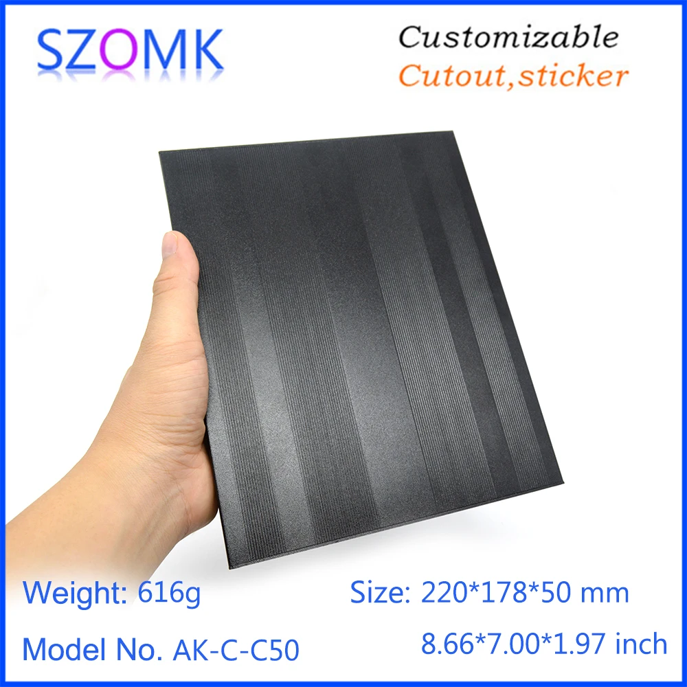 szomk aluminum extruded junction housing aluminum enclosure project box electronics aluminum case (12)