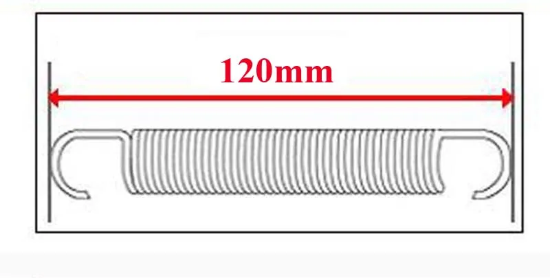 Батут замена оцинкованная Сталь пружины с Установка инструмент 120/130/135/140(мм) Длина для доступных - Цвет: 120mm