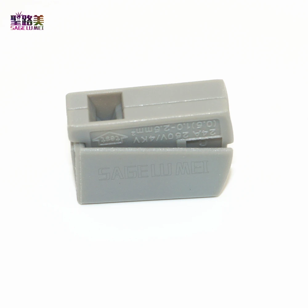 

Wholesale 20 PCS WAGO Push Wire Wiring Connector For Junction Box 4 pin Conductor Terminal Block * AWG 18-12