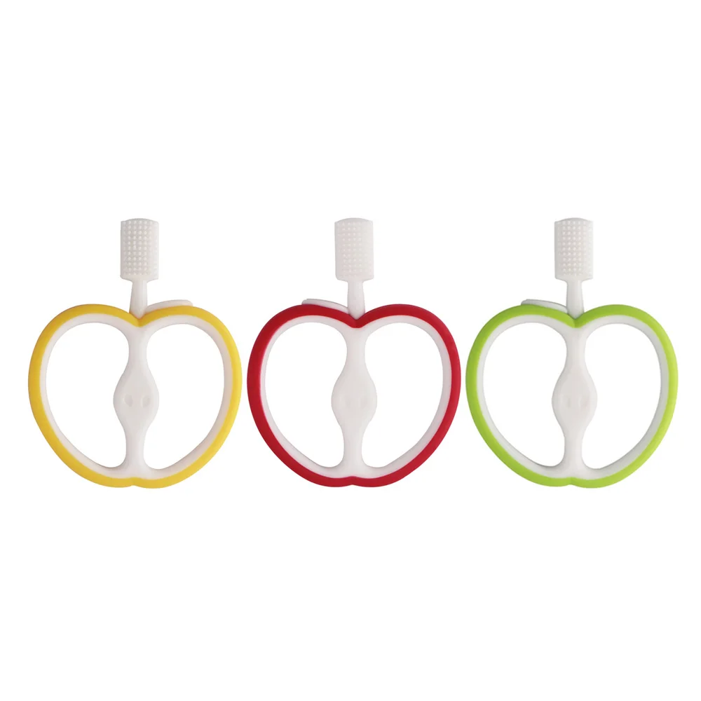 Baby Silicone Training Toothbrush Safe Teething Ring TOYS Baby Silicone Training Toothbrush children Safe Teether Chew Toys
