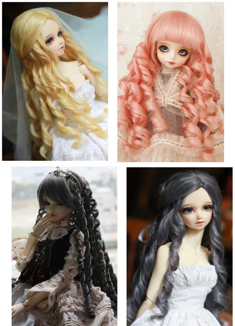 DIY термостойкие провода римские вьющиеся волосы для BJD/Blyth/американские все куклы