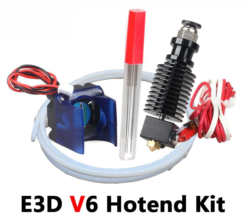 3D принтеры Запчасти hotend e3d v6 комплект 0 4/1 75 мм 12 В 24 с охлаждающим вентилятором