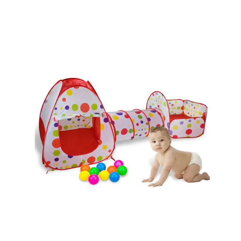 

Ship From US&CN 3 PCS Set Gaming House Newborn Baby Amusement Park Zone Funny Playing Equipment Easy To Folding For Carry Design